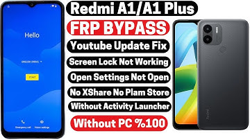 Redmi A1/A1 Plus FRP Bypass 2024 |Screen Lock Not Working/Voice Command Not Working |Android 12/13