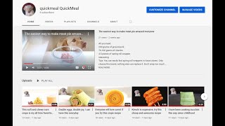 Emma and I created a new channel, quickmeal quickmeal