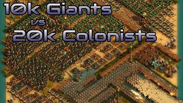 They are Billions - 10k Giants vs 20k Colonists  - Custom Map - No pause