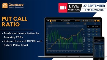 Understanding PUT CALL RATIO with Quantsapp || Options Analytic Tool