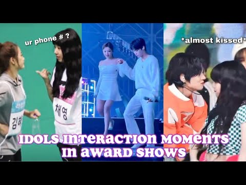 Kpop Idols Interaction Moments in Award Shows