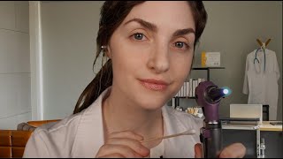 ASMR Doctor | Ear Infection Exam (Close Soft Spoken)