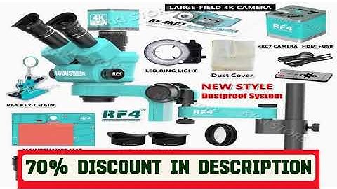 A must-have product! RF4  Stereo Trinocular Microscope 360 ° Rotation Articulating Arm Stands Larg