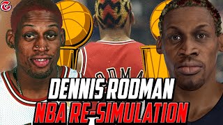 DENNIS RODMAN FULL CAREER RE-SIMULATION! BOARD MAN GETS PAID! NBA 2K20