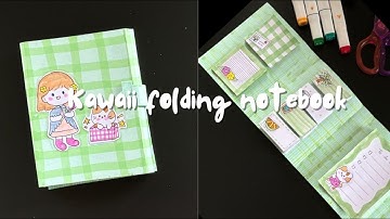 How to make KAWAII FOLDING NOTEBOOK at home💌|| Cuddle Cloud