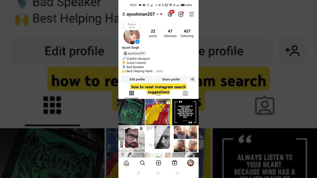 how to reset instagram search suggestions #howto #instagram #andriodapps #tech #tutorial