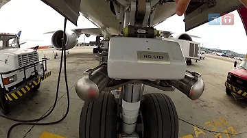 Como é feita a manobra aeronave em solo?