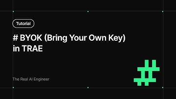 BYOK (Bring Your Own Key) in TRAE