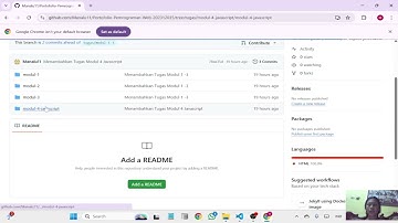 Praktikum modul 7 Git dan GitHub