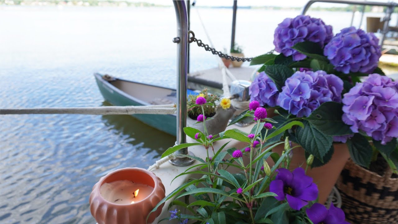 Creating My Dream Garden | Serene Boat Life | Tiki Drinks & Canoe | Spring Hygge