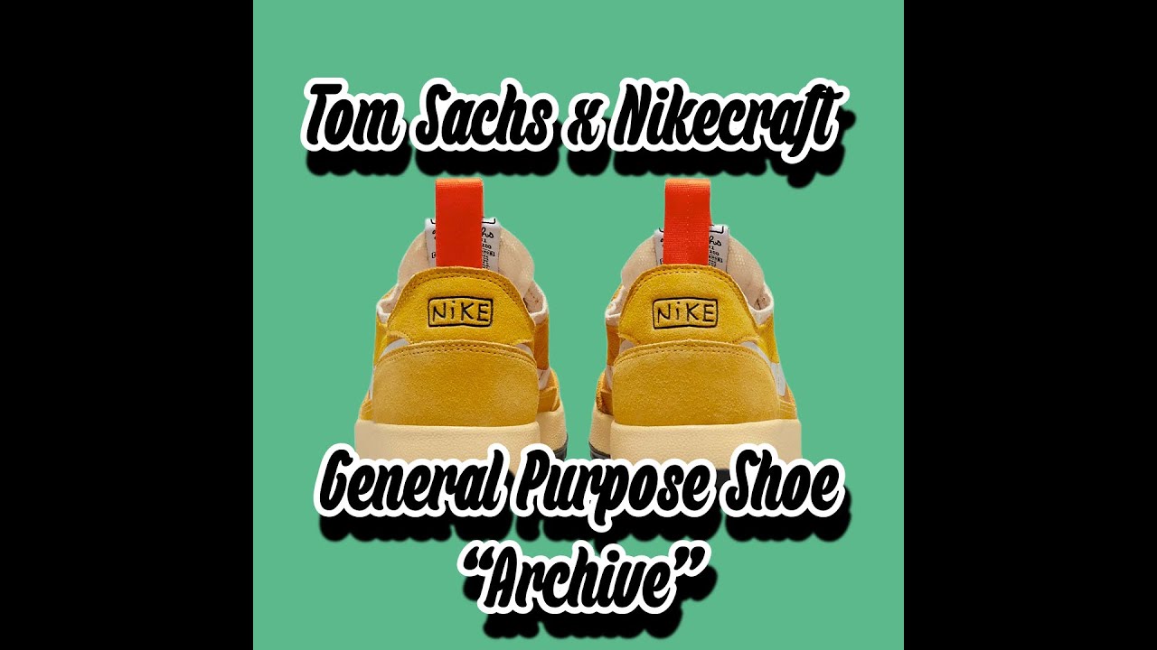 The Tom Sachs x NikeCraft General Purpose Shoe “Archive” Is Coming In “Dark Sulfur” - DETAILED LOOK