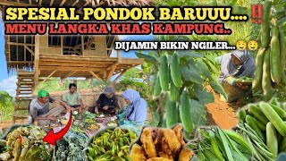 MENU SPESIAL BANGUN PONDOK KEBUN | Tumis Kacang Koro, Tumis Buncis dan Ikan Asin Goreng 