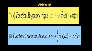 ÉTUDE DE DEUX FONCTIONS TRIGONOMÉTRIQUES