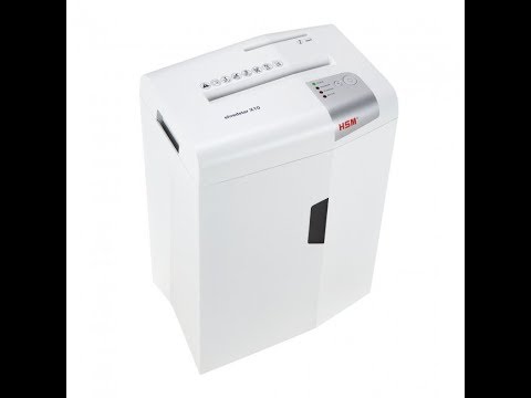 HSM shredstar X10, 10 sheet cross-cut shredder Unboxing, check out the link in the description below