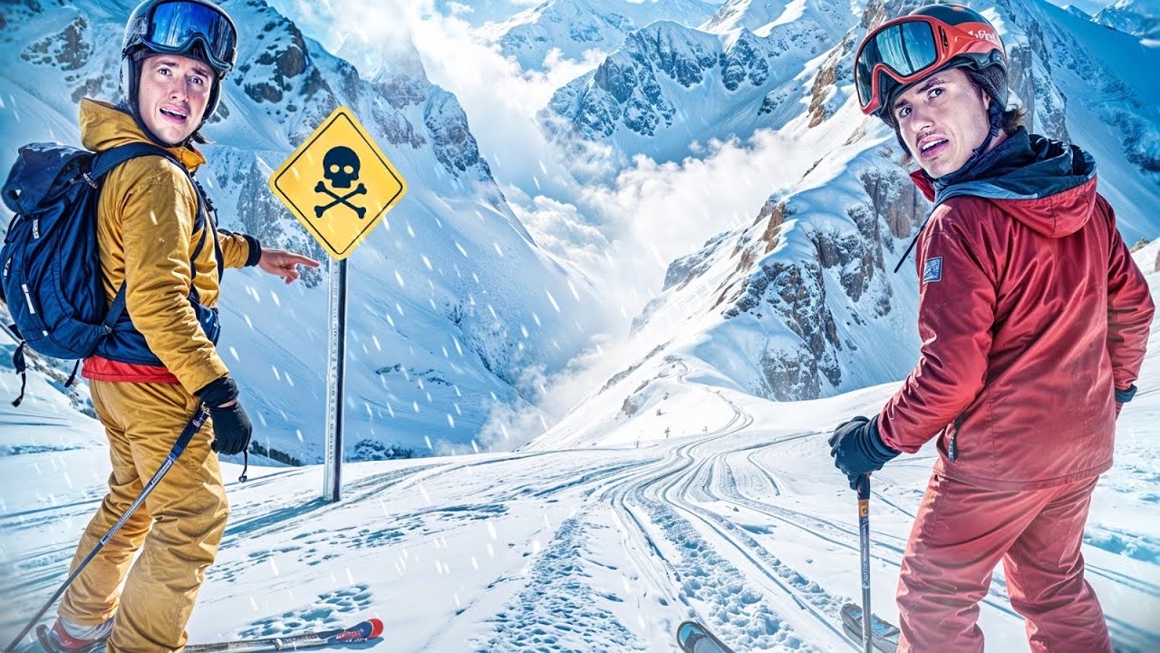 LA PISTE DE SKI LA PLUS DANGEREUSE DU MONDE… (Le tunnel) - YouTube