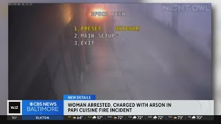Woman arrested, charged with arson in Papi&#39;s Cuisine arson attack