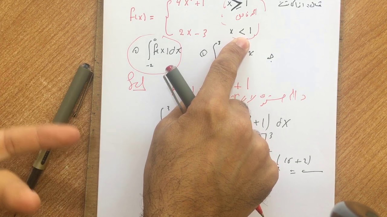 الدرس7/ السادس العلمي / التكامل /مراجعة سريعة ومختصرة /تكامل الدالة الشطرية / رعـــد ابراهيم