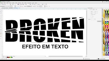 Efeito em Texto Broken Corel Draw Tutorial