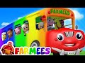 Wheels On The Bus | Songs For Childrens | 3D Color Bus For Kids by Farmees