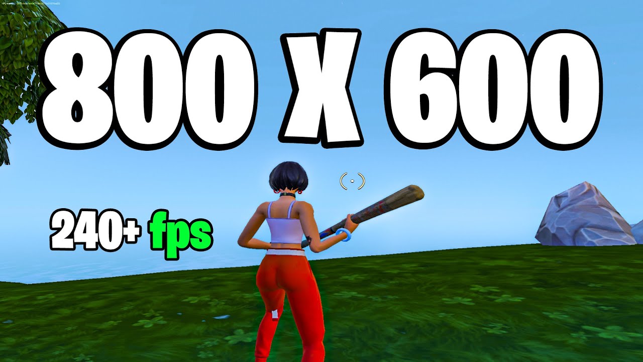 Low Stretched Resolution 800x600 Fortnite Chapter 3 Season 3 (FPS