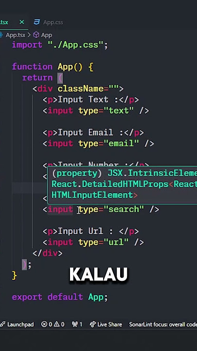 Jangan cuma pakai Input Text!! #coding #tips #programming #frontend #html #website
