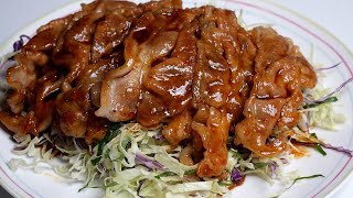 【薄切り肉ですぐできる♡豚肉甘辛焼き】「こってり系でご飯がすすむ♪」めちゃくちゃうまいです。「まるめし」 | Teriyaki Pork Side Dish