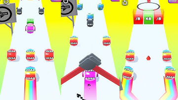 Jelly Run 2048 ULTIMATE Gameplay | 3 Shape Play Showdown! | 256M vs 1024f vs 8192n RacePart-4