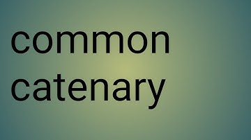 Catenary of uniform strength