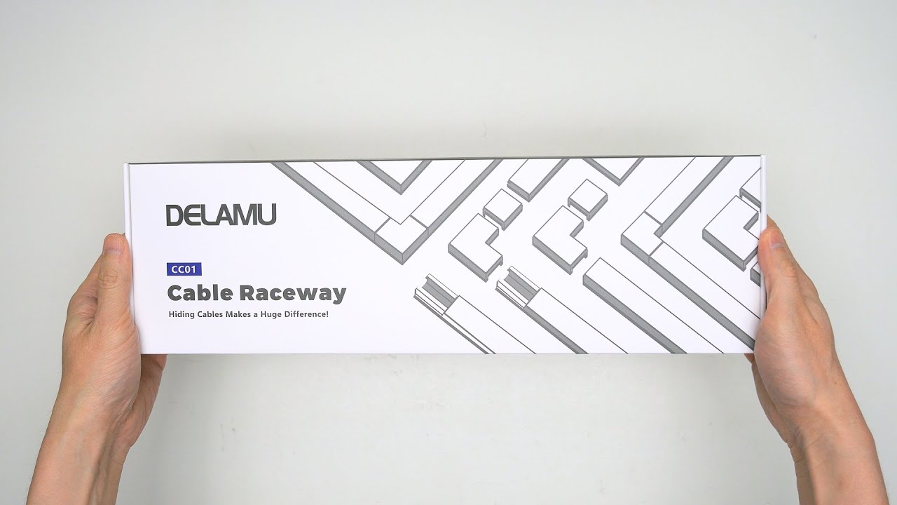 Delamu Cord Cover Raceway Kit, 157 Cable Management Channel