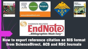 How to export reference citation as RIS format from Scientific Journals? |Vancouver Style|