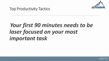 Productivity and Time Management for the Overwhelmed : The First and Most Technique