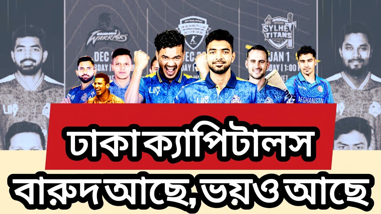 ঢাকা ক্যাপিটালস Full Team Analysis | শক্তি–দুর্বলতা | Dhaka Capitals | BPL 2025