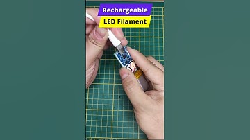 Rechargeabl LED Filament with Multiswitch #electronics #arduinoproject #inventions