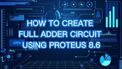 FULL ADDER CIRCUIT | USING PROTEUS