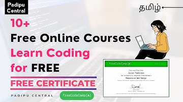 10+ Free Online Courses with Certificate | Learn Coding for FREE | Tamil