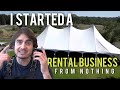 I started a party rental business with no money