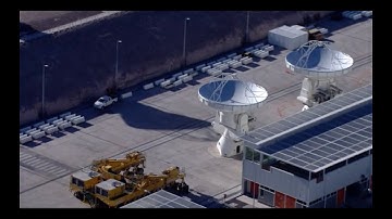 Behind the Technical Building at the ALMA Operations Support Facility