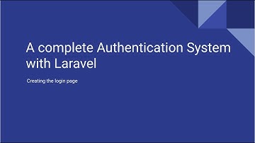 Laravel 8 Custom Authentication App - Creating the login form