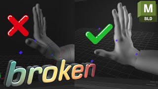 Easy fix for "broken" fingers of Metahuman character in MotionBuilder
