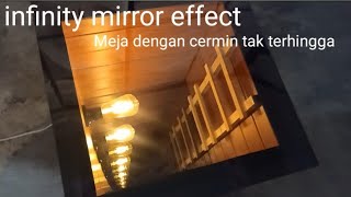 Cara Mudah Bikin ilusi Meja infinity Mirror.. Efeknya Mirip lubang yang dalam