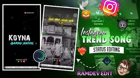 Gujarati Treding Attitude Status Editing Alight motion 🤬 Alight motion Video Editing 🔥Gujarati -2025