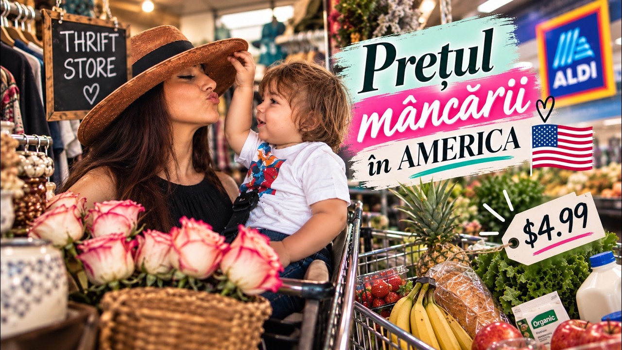 Cât COSTĂ mâncarea în America? | Prețuri la ALDI + Thrift Store