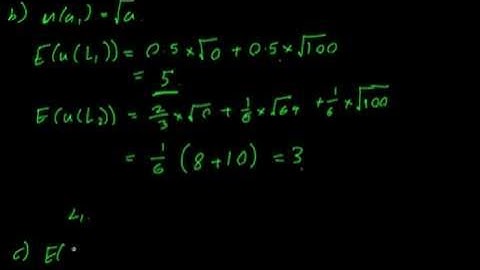 Game Theory - Expected Utility