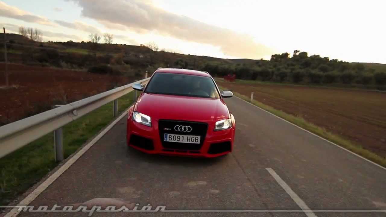 Motorpasión Prueba Audi RS3 Sportback coches de alquiler sin contratar übersetzung