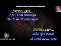 April Fool Banaya Karaoke With Scrolling Lyrics Eng. & हिंदी