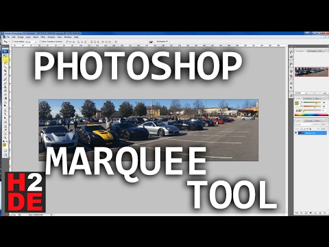 Photoshop Tutorial - Marquee Tool How To Adobe Tool Bar Basics