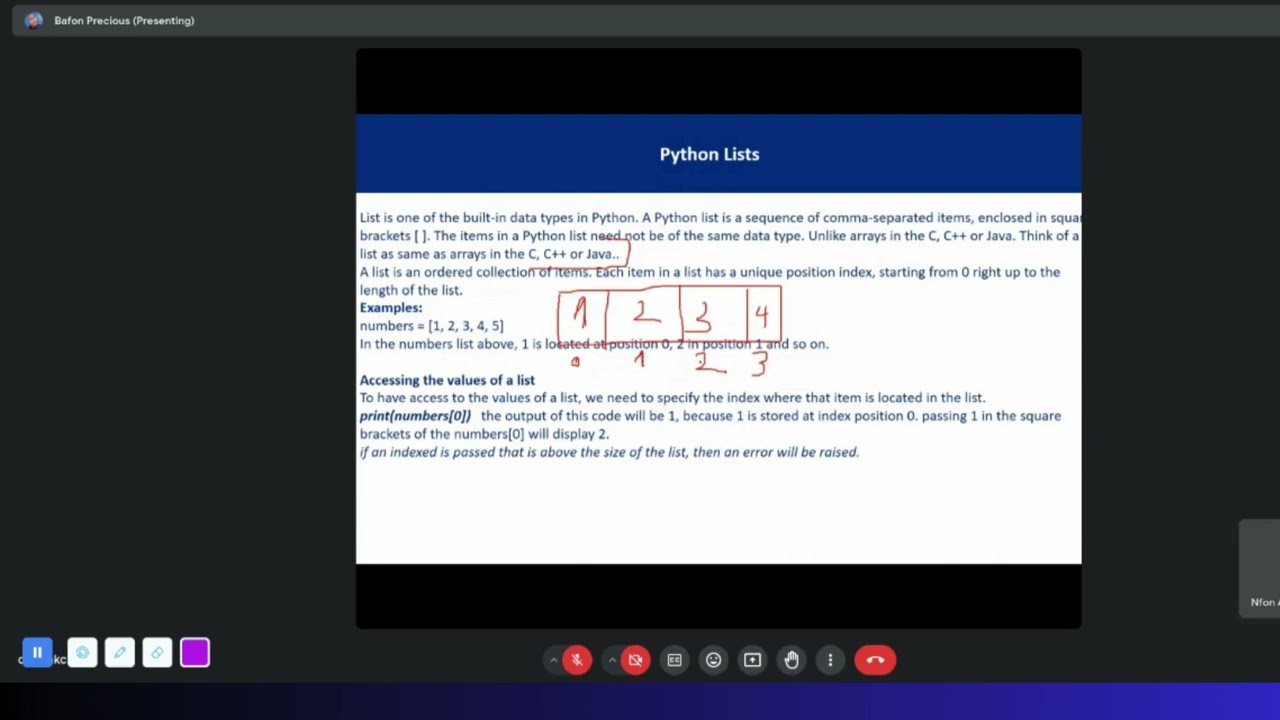 Python Data Structures - LISTS