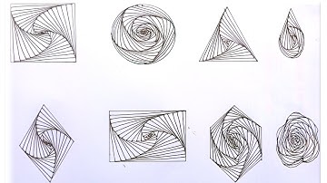 How to draw Zentangle Paradox Pattern in a different Shapes / Zentangle Pattern for Beginners