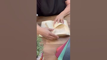 Book folding idea #diycrafts #tutorial #books