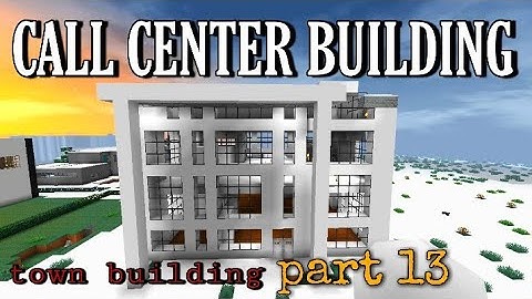 Building  a Call Center in mini block craft [Minecraft] city building part 13